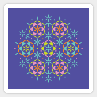 Colorful Flower of life Sticker